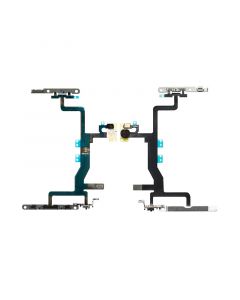 Power Button,Camera Flash LED,Noise Reduction Mic Flex Cable with Metal Plate for iPhone 6S
