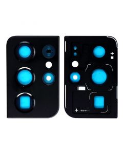 Back Camera Lens With Bezel Ring for Samsung Galaxy S21 Ultra (Black)