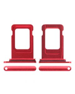 Sim Card Tray with Waterproof Gasket Ring for iPhone 11(Red)