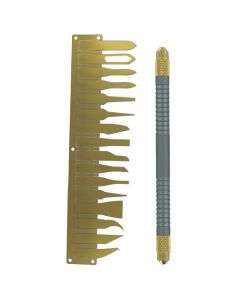 Hand Polished Blades with Set of 16(011)