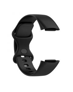 Silicone Strap for Fitbit Charge5 (103 145mm)(Black)