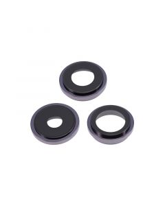 Back Camera Lens With Bracket & Bezel for iPhone 14 Pro / 14 Pro Max (Purple) (3 Piece Set)