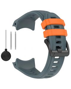 Silicone Strap for Garmin Instinct 3(50mm)(Twilight Blue Orange)