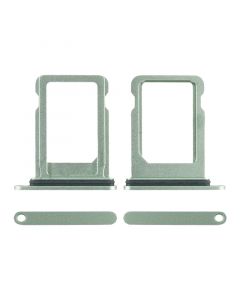 Sim Card Tray with Waterproof Gasket Ring for iPhone 12 Mini(Green)