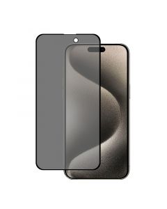 Privacy Full Cover Tempered Glass for iPhone 15 Pro Max(30 degrees)