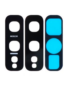 Back Camera Lens (Glass Only) With Adhesive for Samsung Galaxy S10E (Black)