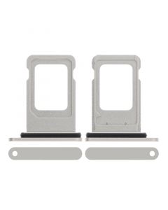 Sim Card Tray with Waterproof Gasket Ring for iPhone 11(Silver)